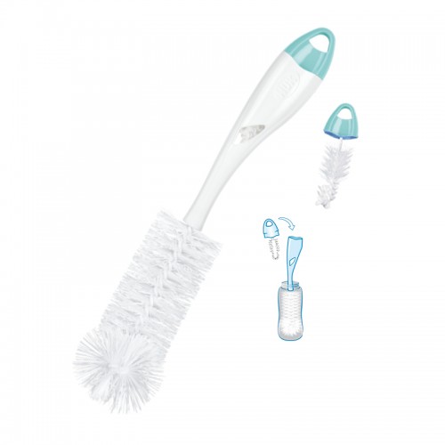 NUK 2 in 1 Bottle and Teat Brush | Made in France